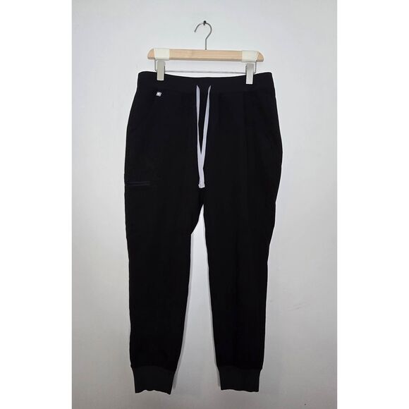 Figs Zamora Jogger Scrub Pants Size Medium Petite Black - Picture 1 of 4
